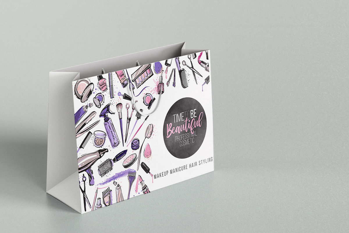 Beauty Salon Promo Cards & Patterns, a Work Illustration by Sopelkin (Photo 3 of 9)