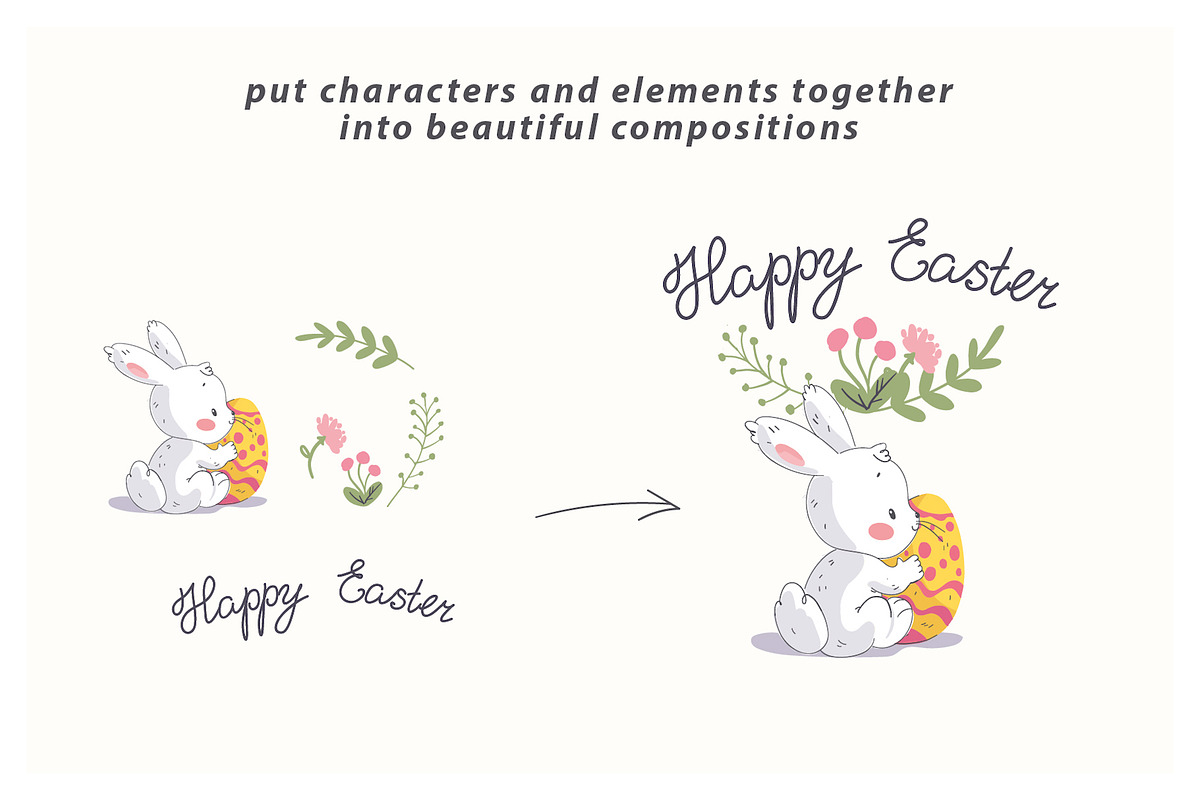 pretty bunny kit, an Animal Illustration by Funnystore (Photo 5 of 17)