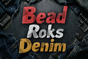 Bead Roks Denim - Built Rough, a Sans Serif Font by HypeWorksCo (Thumbnail 1 of 12)