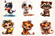 Adorable Animal World Clipart, an Illustration by DreamCafeArt (Thumbnail 8 of 8)