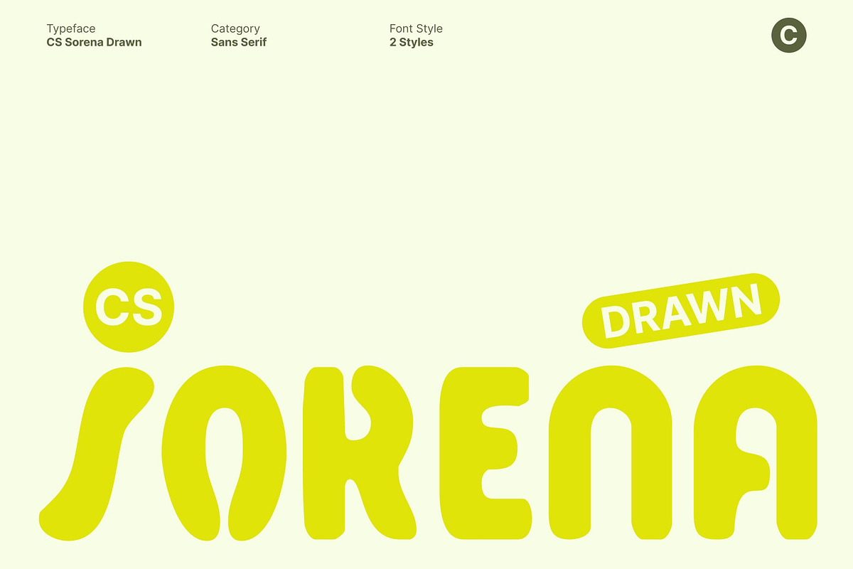 CS Sorena Drawn, a Sans Serif Font by Craft Supply Co. (Photo 1 of 8)