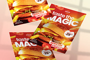A4 Fast Food Promo Flyer Canva & PSD, a Flyer Template by Vintage Impressions (Thumbnail 2 of 6)