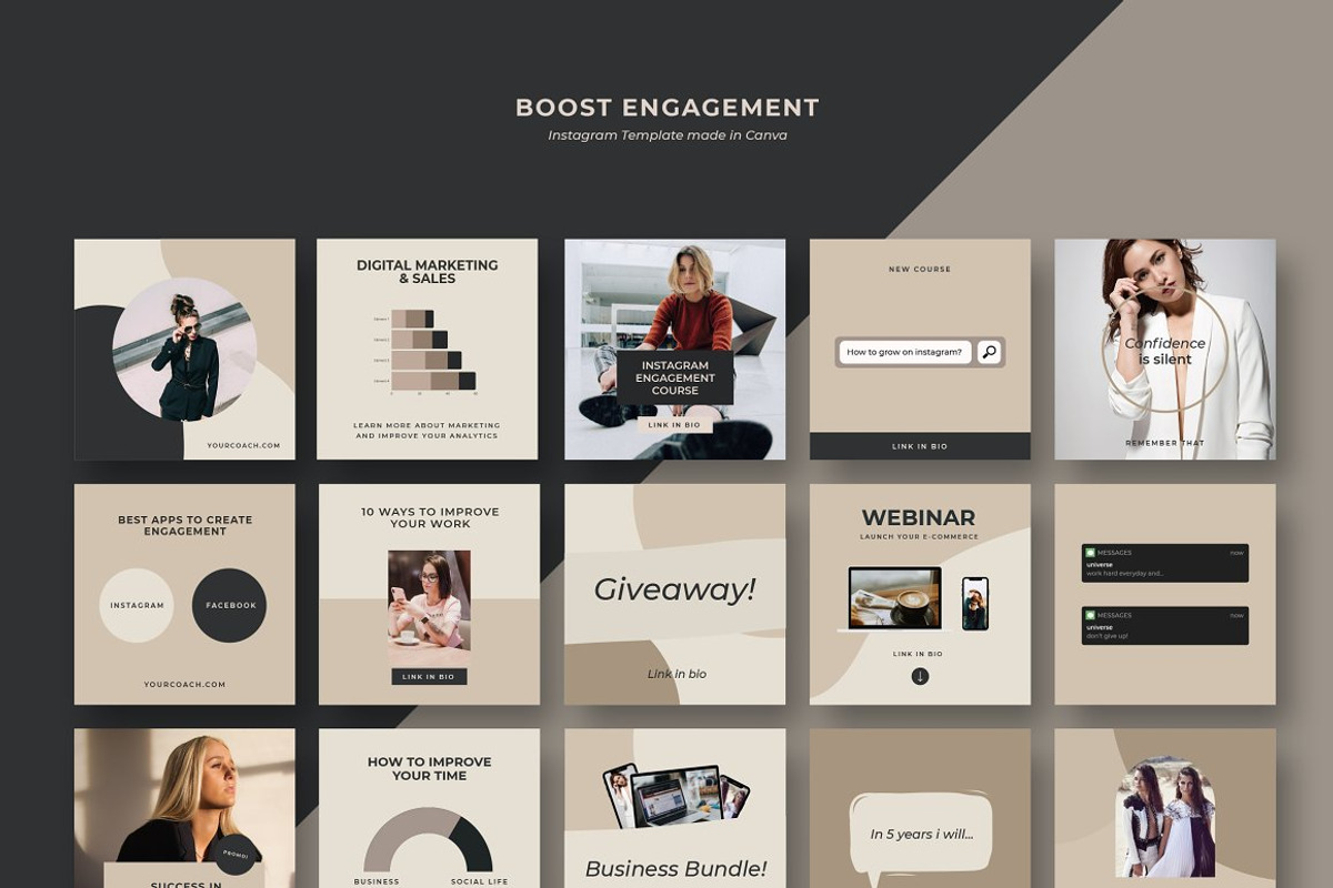 Instagram Bundle Coach Blogger, a Social Media Template by Design District (Photo 38 of 71)