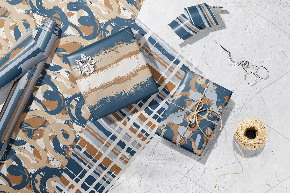 VERNICI | Brush vector patterns set, a Pattern Graphic by Tanya Vollar (Photo 4 of 8)