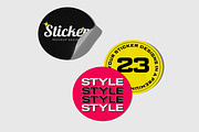 Sticker Mockup, an Advertising Mockup by Unerispace (Thumbnail 3 of 5)