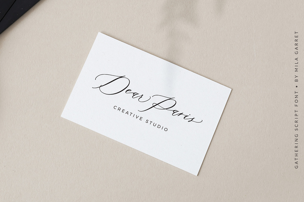 Gathering Calligraphy Wedding Script, a Script Font by Mila Garret (Photo 5 of 17)