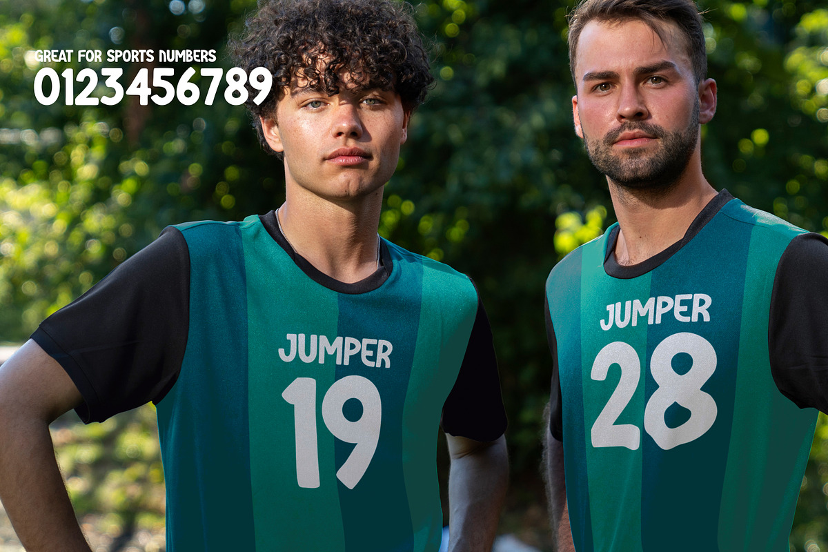 JUMPER – All-Caps and Numbers Font, a Sans Serif Font by Redmixx Design (Photo 4 of 5)
