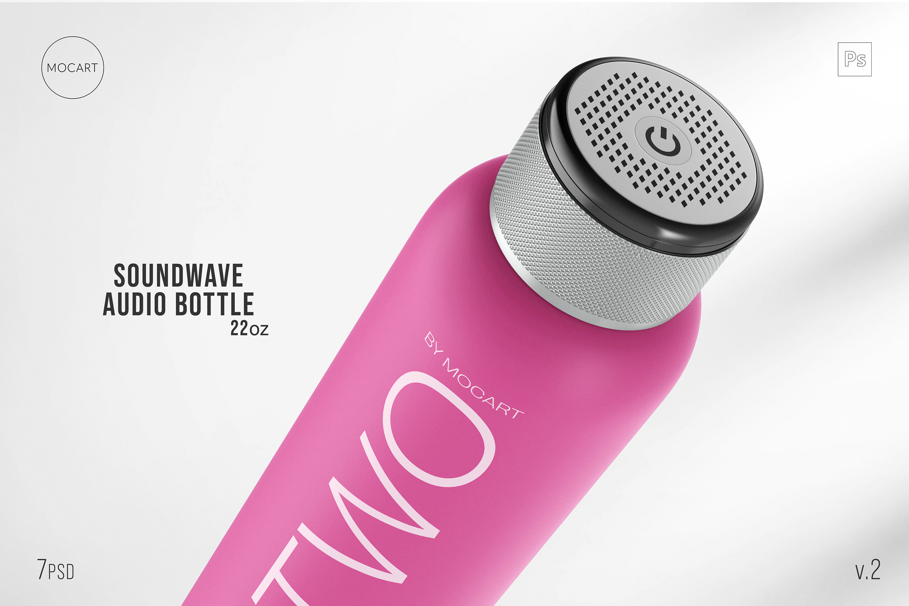Soundwave Audio Bottle Mockup, a Product Mockup by Mocart