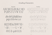 Grading - Modern Ligature Serif, a Serif Font by Pandeka Studio (Thumbnail 9 of 10)