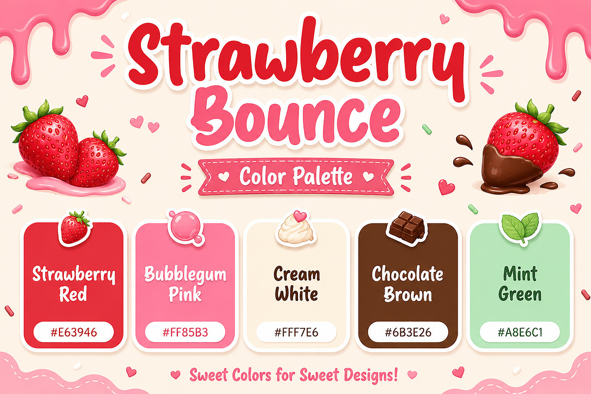 Strawberry Bounce, a Script Font by Wow Magic (Photo 4 of 7)