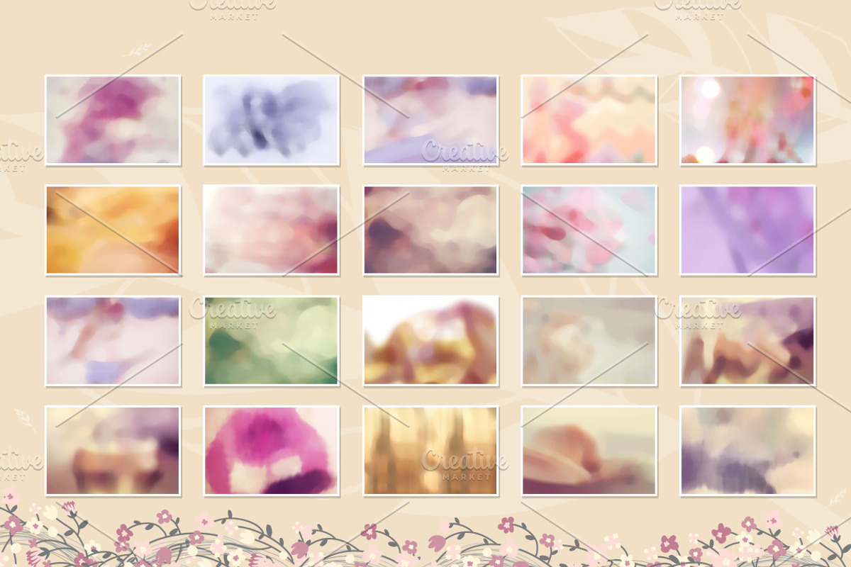 22 Art Blurred Backgrounds, a Texture Graphic by Orange Fox (Photo 2 of 3)