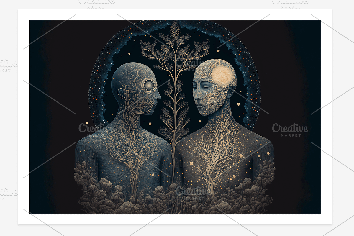 Cohu Collection · The Cosmic Human, a Decorative Illustration by milatovar (Photo 12 of 13)