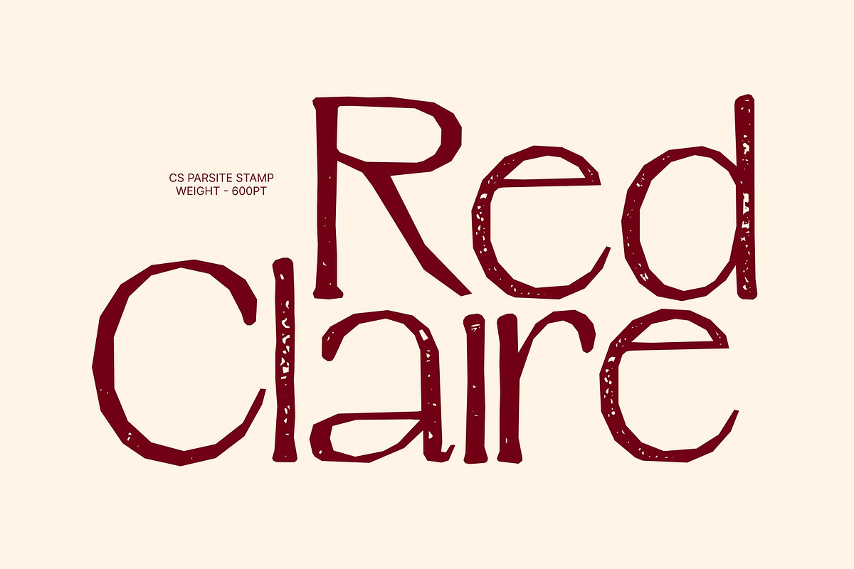 CS Parsite Stamp, a Serif Font by Craft Supply Co. (Photo 2 of 8)