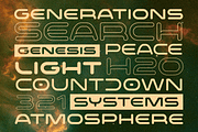 Proscenium Arch - Sci-Fi Font, a Sans Serif Font by Wingsart Studio (Thumbnail 11 of 15)