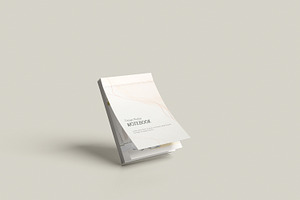 Notepad A6 Open Mockup