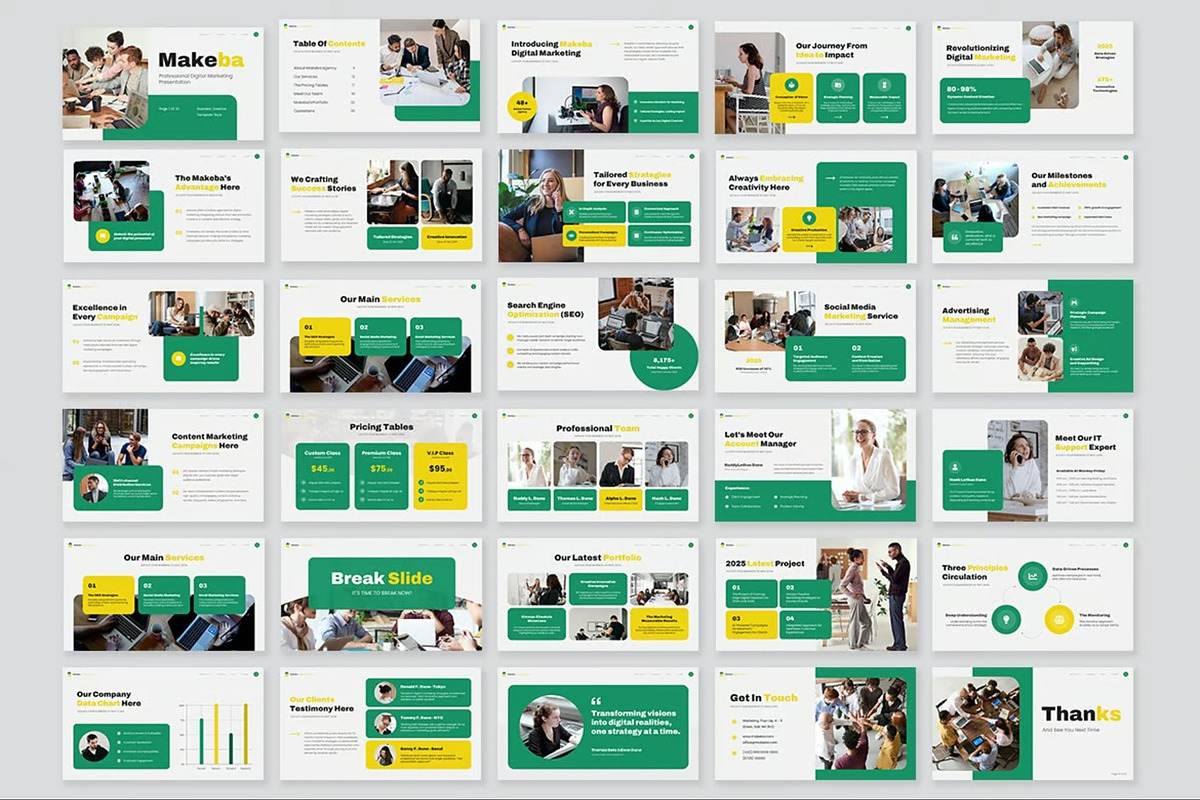 Digital Marketing Google Slides, a Presentation Template by Fit-tee (Photo 9 of 10)
