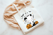 Halloween Black Cat & Ghost Png, an Illustration by Watercolor design (Thumbnail 3 of 3)