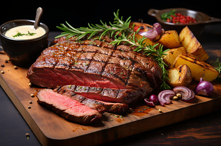 Delicious grilled pork beef steaks s, a Background Photo by Pixeness