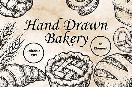 Bakery Hand-Drawn illustration