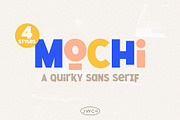Mochi | A Quirky Sans (4 Styles), a Sans Serif Font by Jen Wagner Co (Thumbnail 1 of 10)