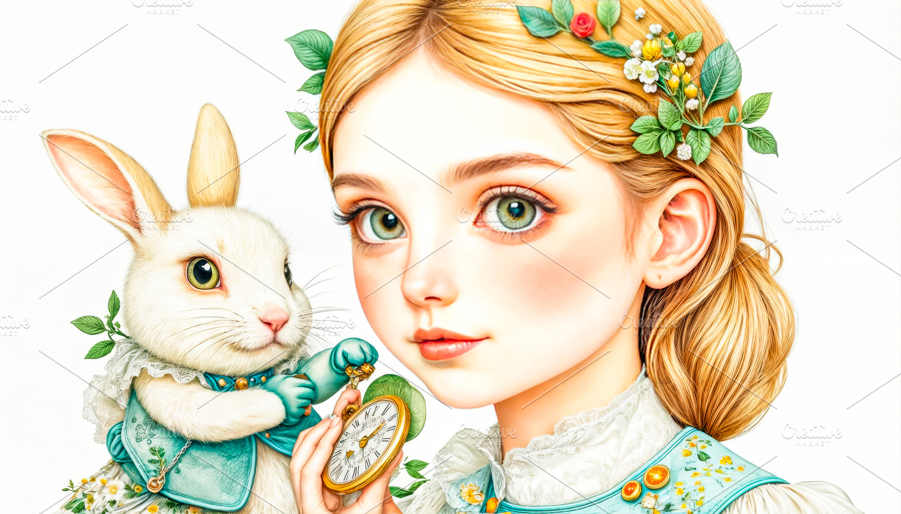 Beautiful Alice met a white rabbit,, an Architecture Photo by TatsianaSalauyova
