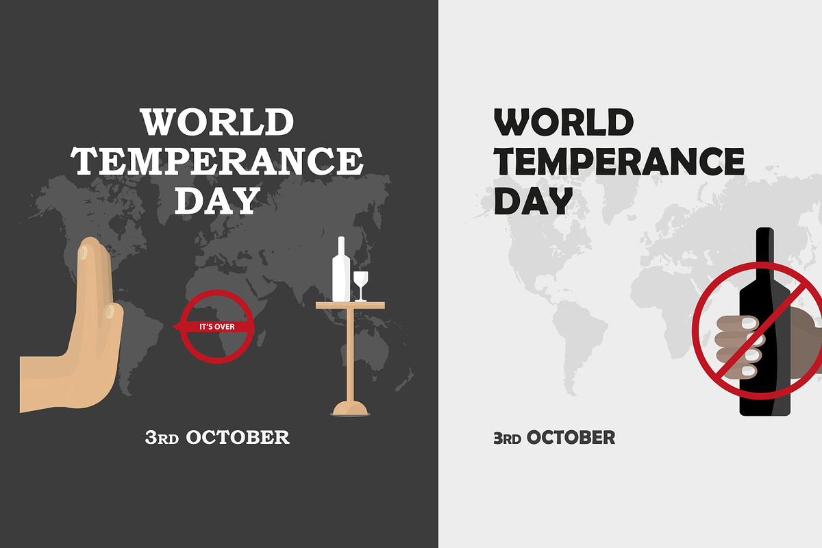 World Temperance Day Banner Template, a Poster Template by Graphicspixel (Photo 4 of 6)