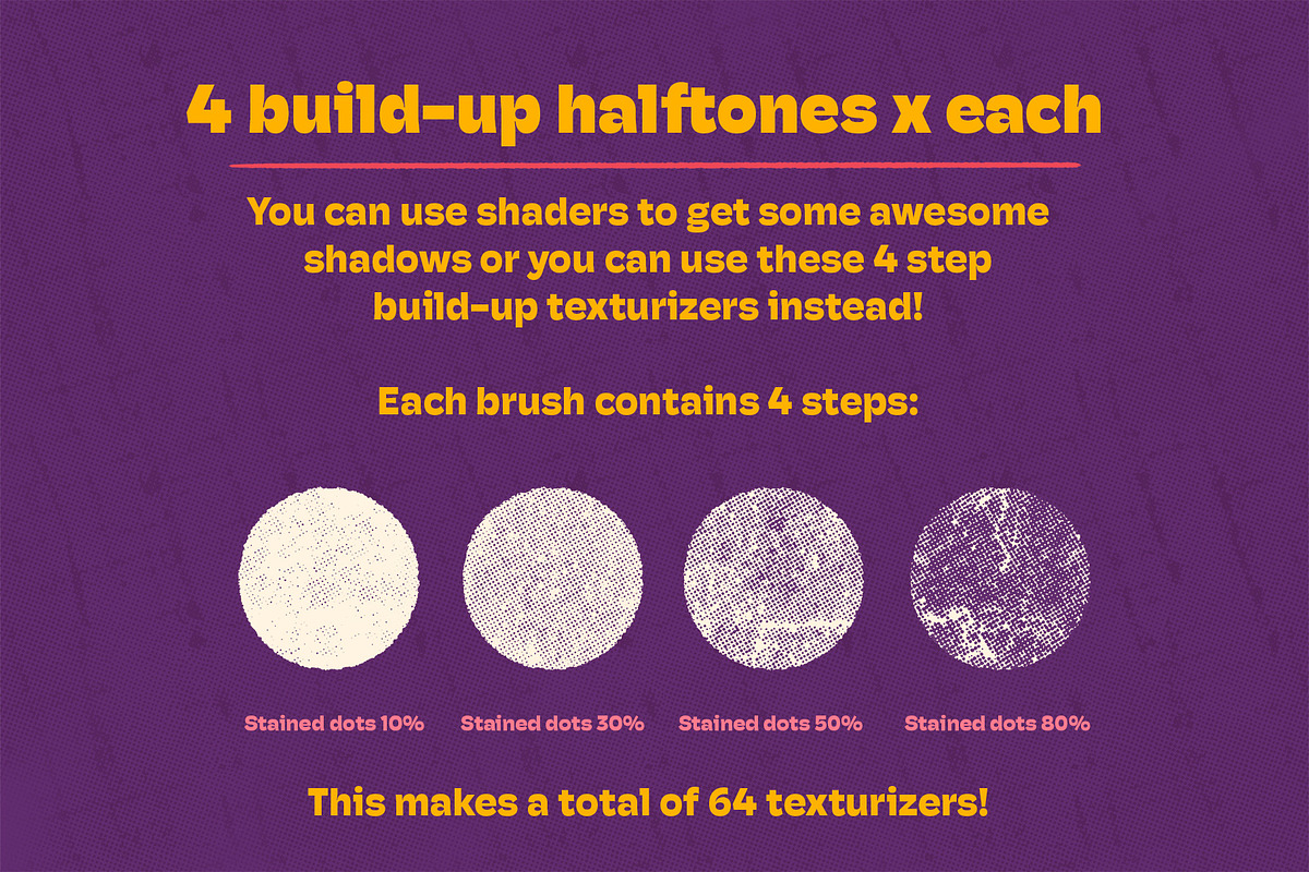 Dirty Halftones Photoshop Brush Set, a Brush Add-On by Shoutbam (Photo 5 of 11)