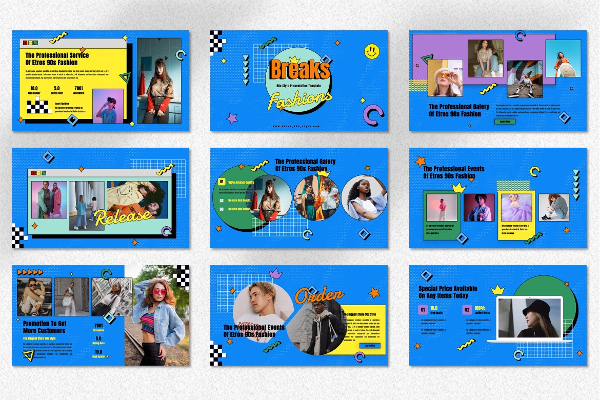 Etros - 90s Style Keynote, a Presentation Template by Dhabee (Photo 7 of 7)