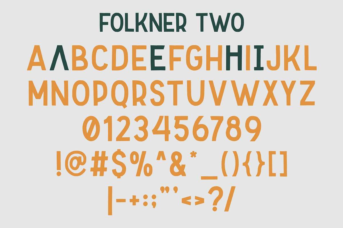 Folkner - Vintage Typeface preview 7