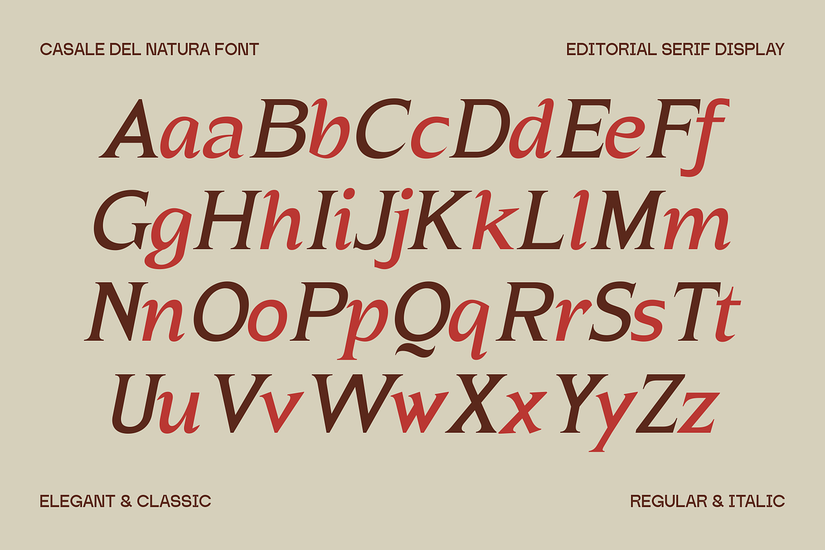 Casale Del Natura Font, a Serif Font by Marvadesign (Photo 6 of 13)