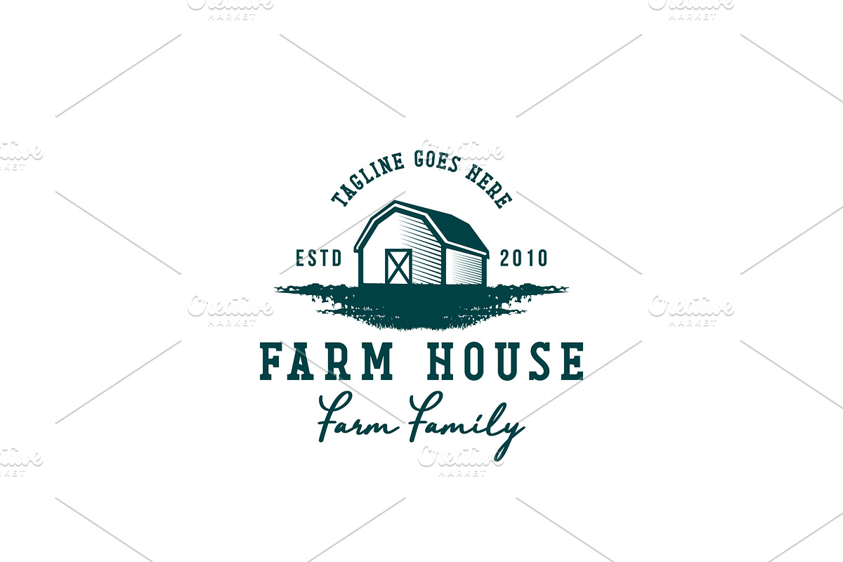 Classic Vintage Farm House Logo, a Branding & Logo Template by AlvinStd