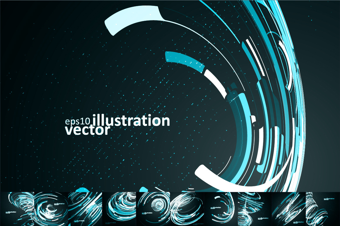 Futuristic abstract shapes, a Pattern Graphic by majcot