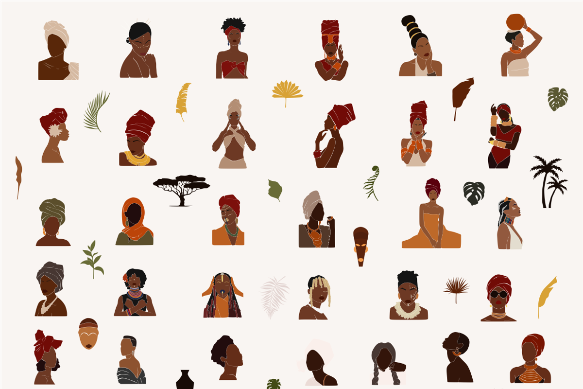Black woman, African collection, a Decorative Illustration by Yana_mide (Photo 4 of 7)