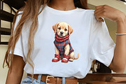 Christmas Dog Sublimation Clipart Bu, an Illustration by CrexoraLab (Thumbnail 4 of 5)