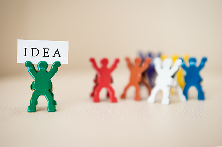 concept photo of man with idea, a Business Photo by New York Art Store