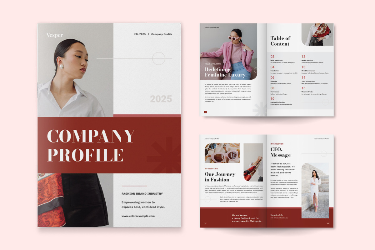 Fashion Business Company Profile, a Brochure Template by twinstd (Photo 4 of 6)