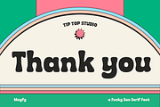Mugfy – Wavy Squiggly Sans Font, a Sans Serif Font by Tiptop Graphic (Thumbnail 9 of 9)
