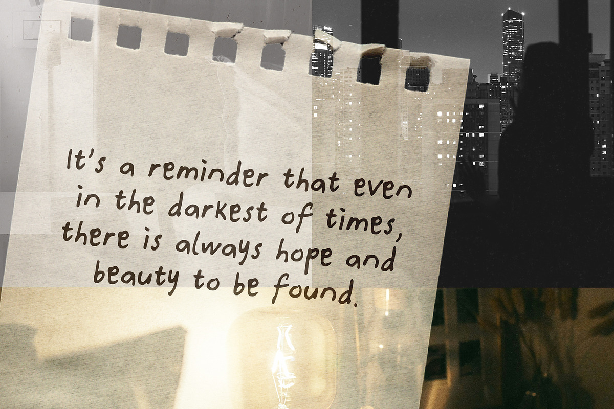 Lampu Rembulan Handwritten Font, a Handwritten Font by Perplexitics (Photo 5 of 10)