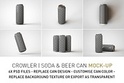 Crowler Beer Can | Soda Can Mock-Up, a Cups & Container Mockup by TSOBG (Thumbnail 2 of 14)