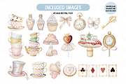 Wonderland Alice Clipart Bundle, an Illustration by TatiMockup (Thumbnail 2 of 5)