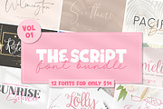 The Script Font Bundle - Vol 01, a Script Font by Salt & Pepper Designs (Thumbnail 1 of 10)