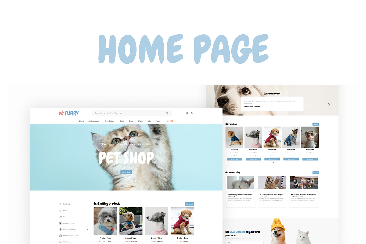 Furry – Pet Store Bootstrap HTML Web, a HTML Template by TemplatesJungle (Photo 8 of 9)