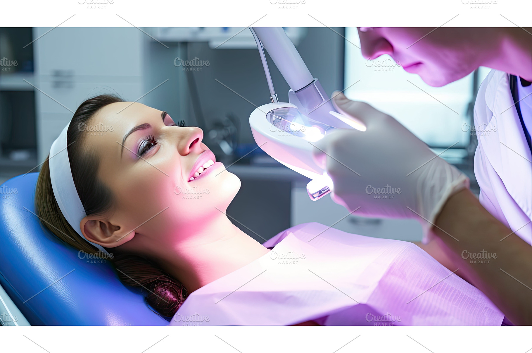 chair teeth whitening light ai, a Technology Photo by pikepicture
