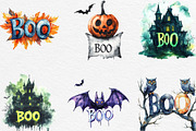 Cute Boo Halloween Sublimation, an Illustration by Black Bird Studio (Thumbnail 4 of 4)