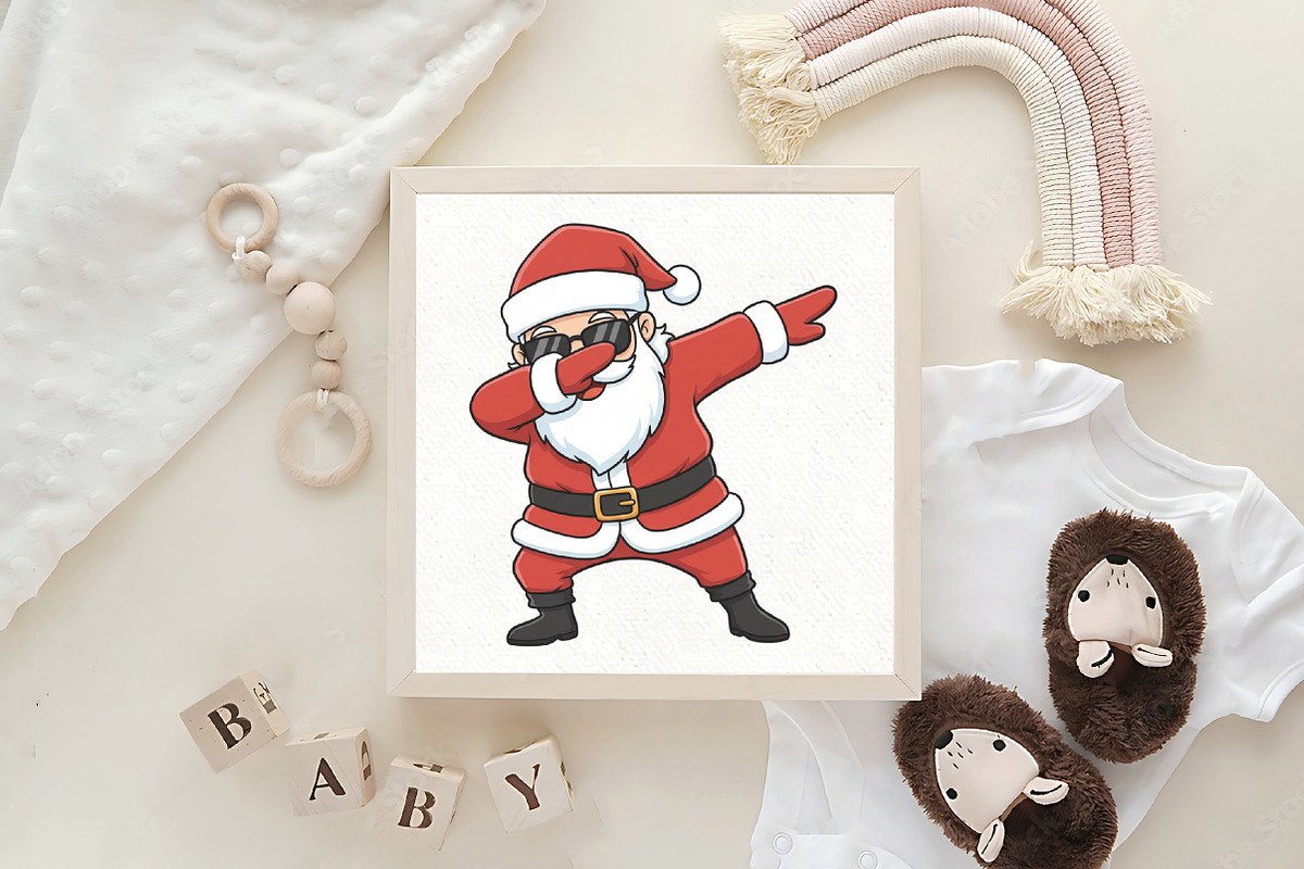 Dabbing Christmas Santa PNG, an Illustration by CraftArtStudio (Photo 4 of 4)