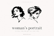 Woman's Portrait, a Person Illustration by PeDe Designs (Thumbnail 1 of 6)