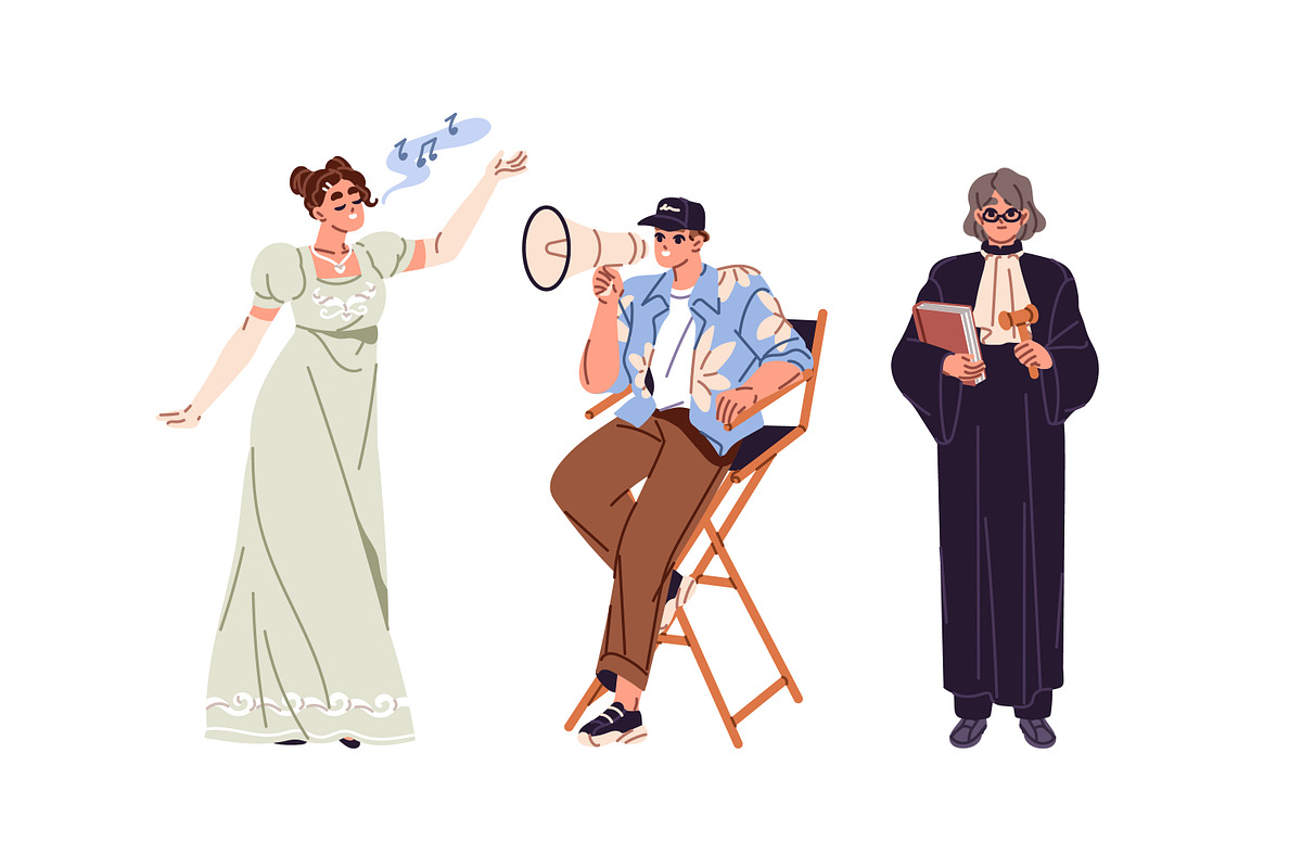 People of different professions set, a Work Illustration by PaperTrident (Photo 9 of 22)