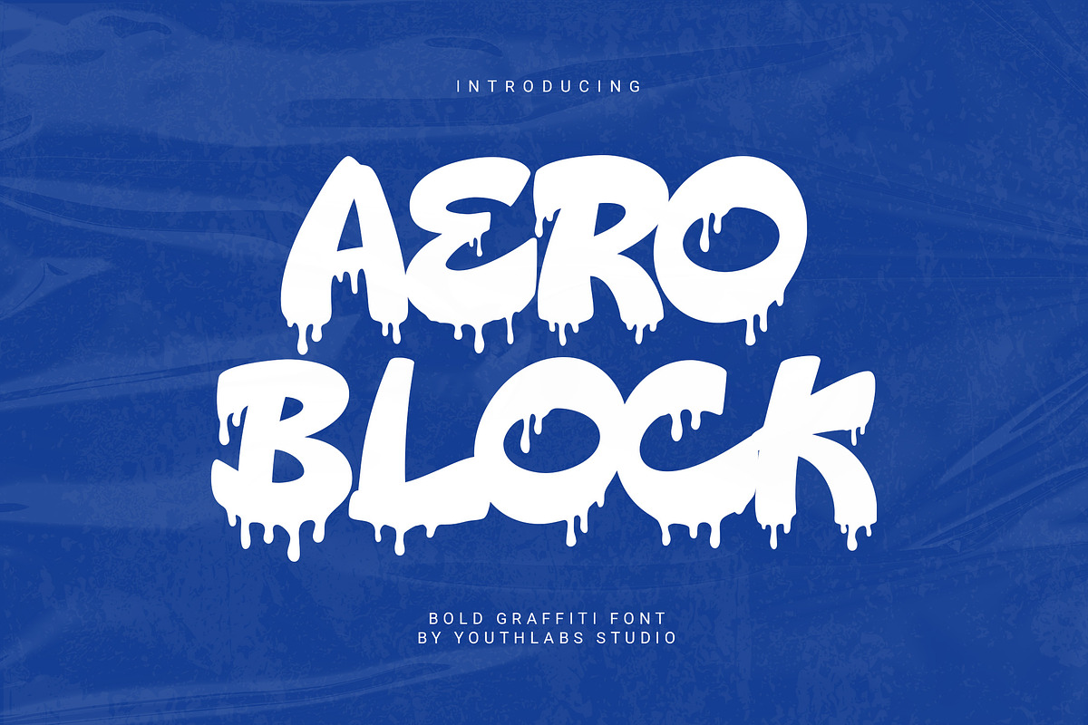 Aero Block - Bold Graffiti Font, a Handwritten Font by Youthlabs Studio (Photo 1 of 15)