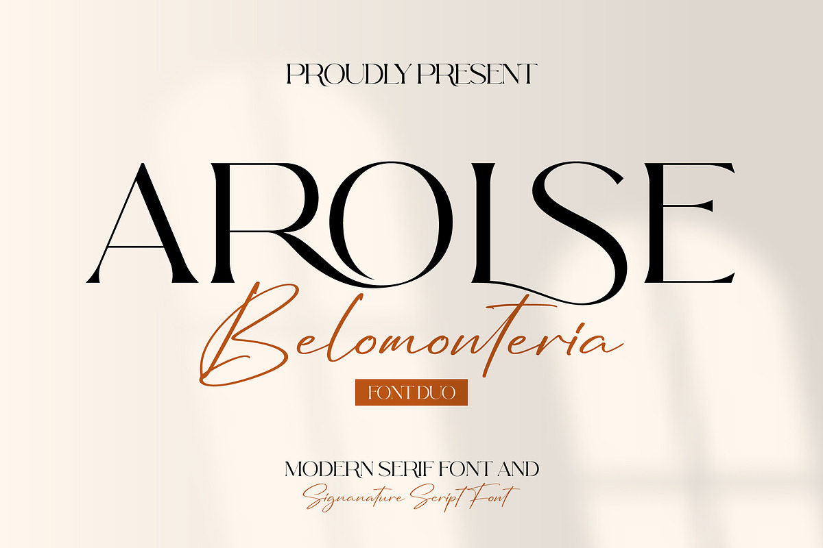 Arolse Belmonteria Font Duo, a Serif Font by Storytype Studio (Photo 1 of 15)