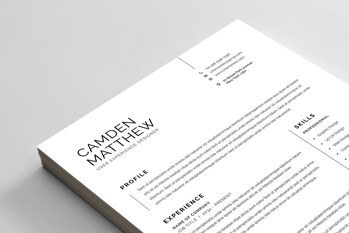 Resume/CV, a Resume Template by Reuix Studio (Photo 5 of 6)